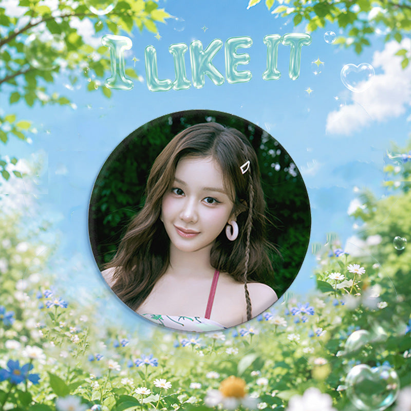 BM "I LIKE IT" Badge Mirror Keychain