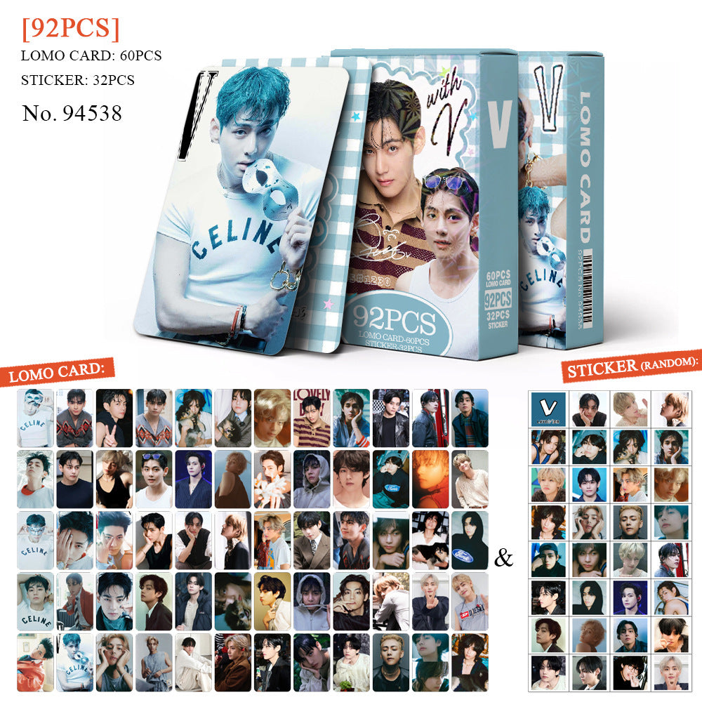 92pcs V LOMO Photocard Sticker