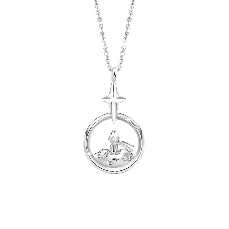 Star and Moon Pendant Necklace