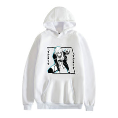 Unisex Anime Logo Printed Pullover Hoodie