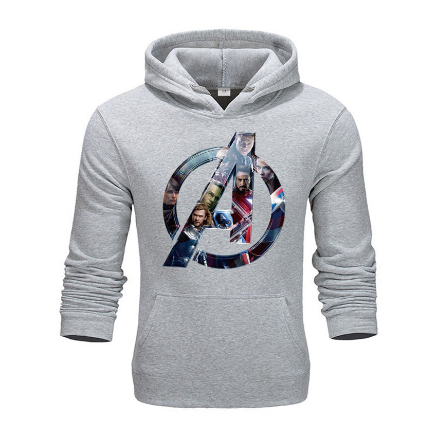 Trendy Avengers Printed Men's Loose Hoodie