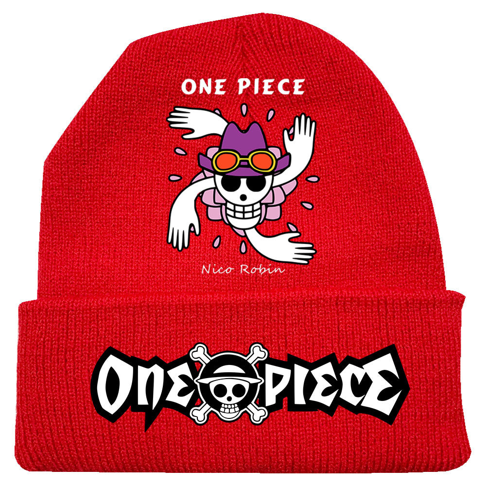 Trendy Luffy Print Knitted Hat