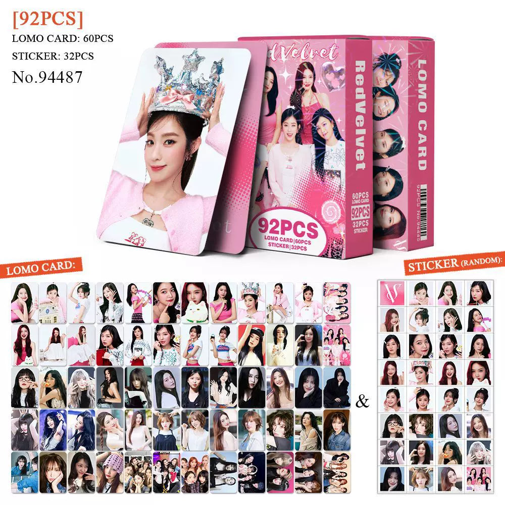 92pcs RV Photocard Stickers