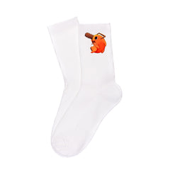 Pochita Breathable Printed Cotton Socks