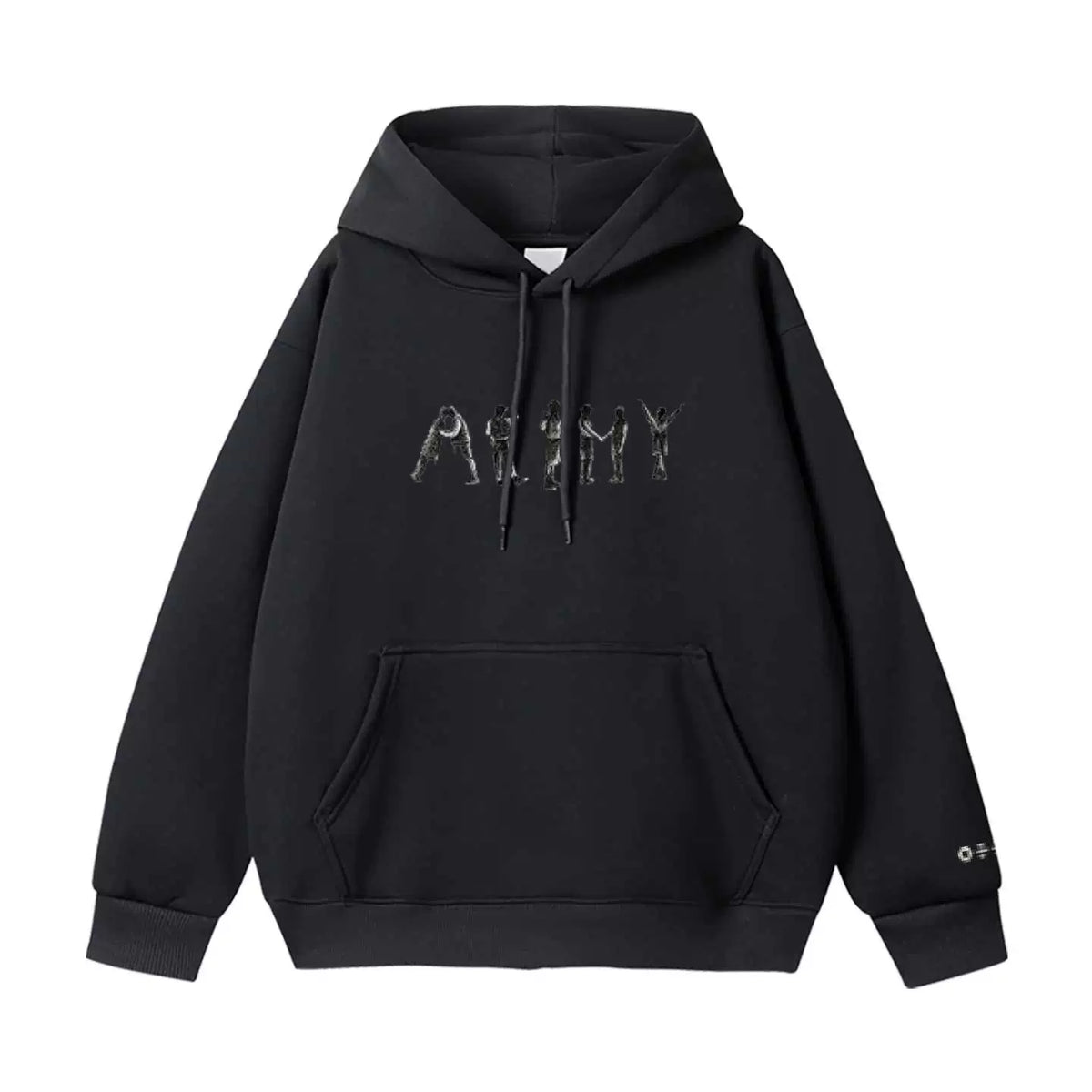 BANGTAN ARMY Tattoo Print Hoodie Top