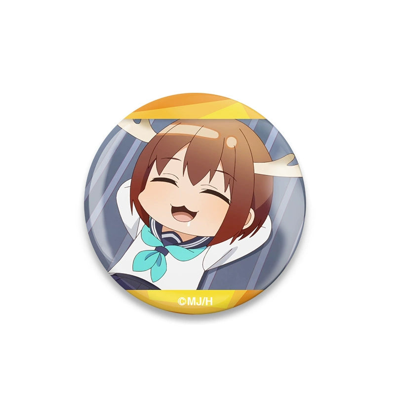 Funny Anime Emoji Badge