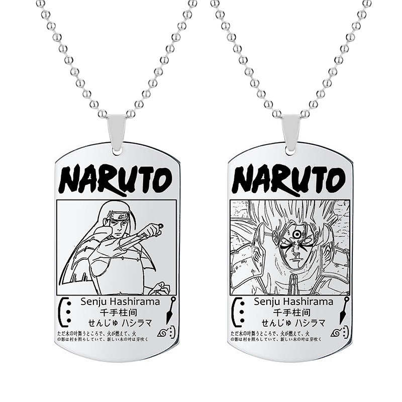 Trendy Sasuke Tag Pendant Necklace