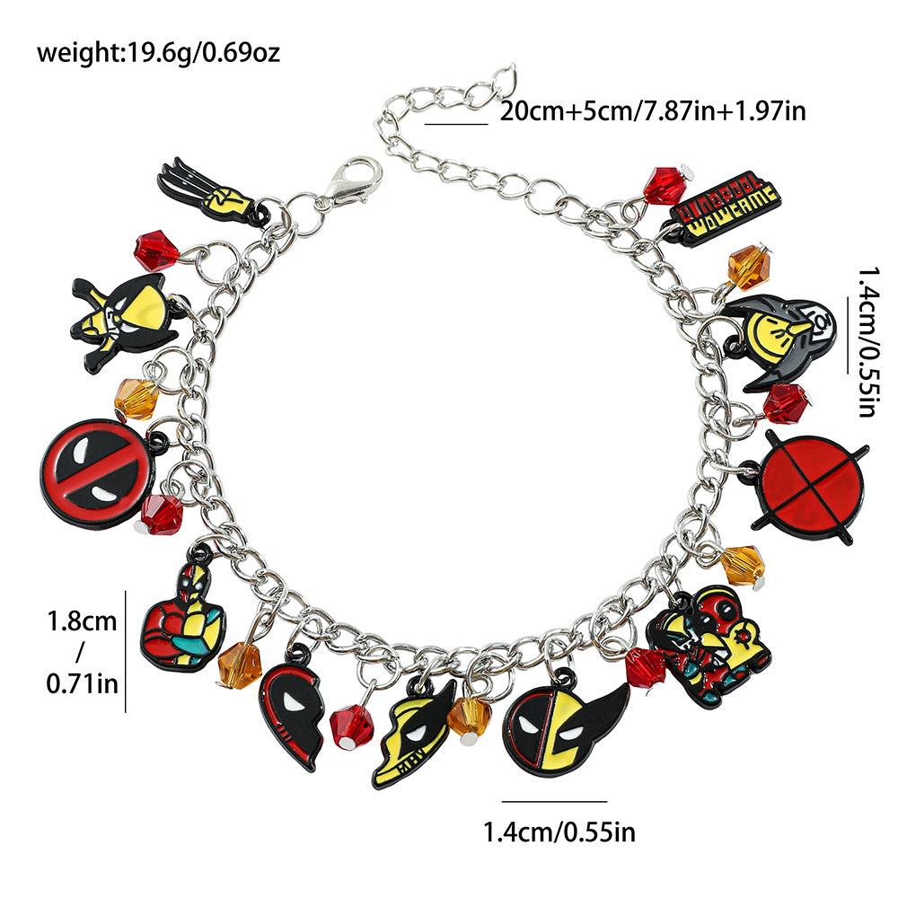 Deadpool and Wolverine Alloy Bracelet