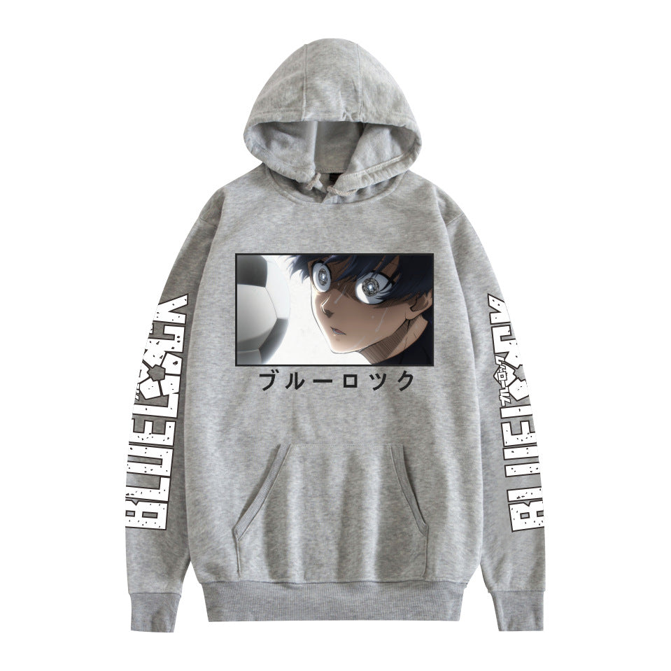 Casual Anime Print Loose Pullover Hoodie
