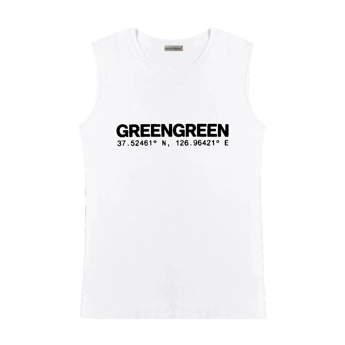 JUHOON GREENGREEN Print Vest T-shirt