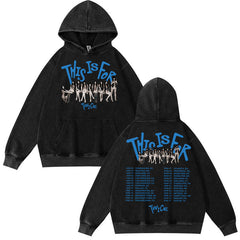 Vintage Twice THIS IS FOR WORLD TOUR Washed Hoodie