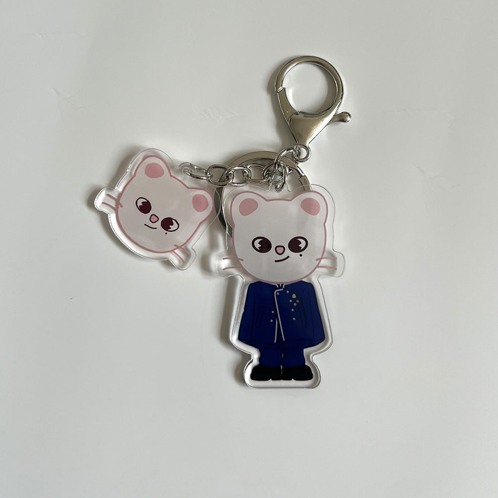 Kpop Cartoon Acrylic Keychain