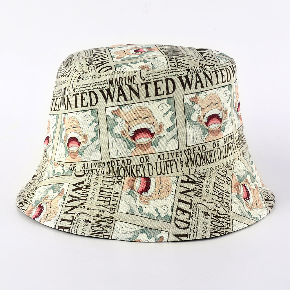 Versatile Luffy 5th Gear Printed Bucket Hat