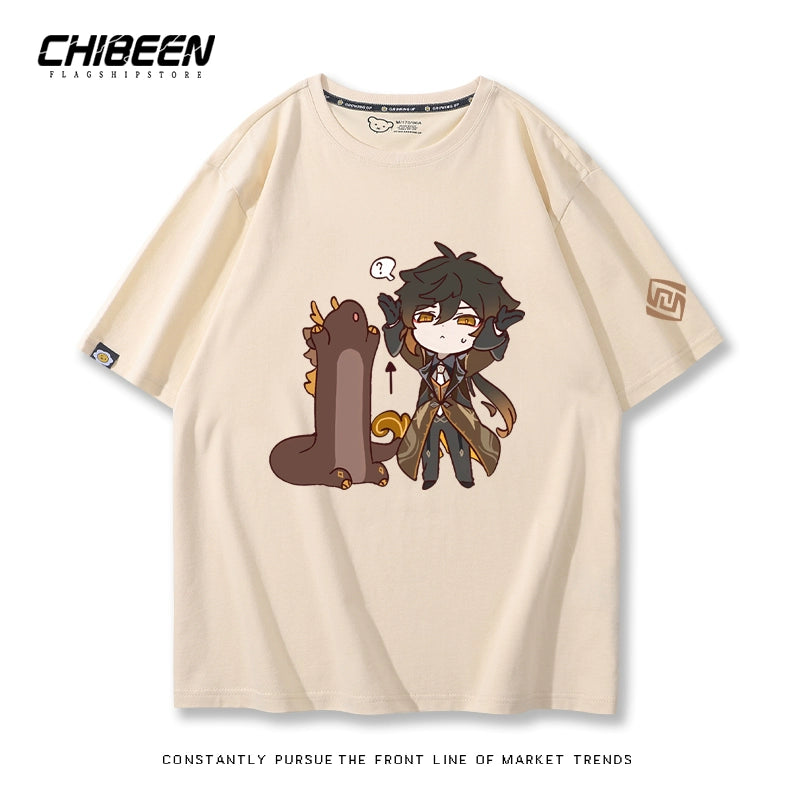 ZhongLi Game Print Short-sleeved T-shirt
