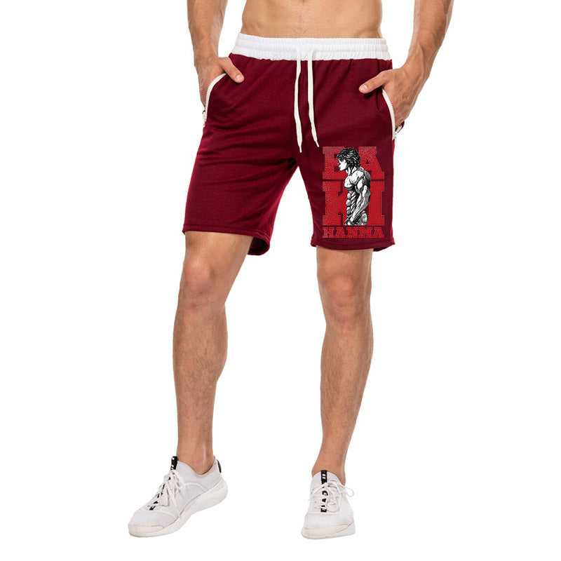 Men's Baki Anime Casual Loose Shorts