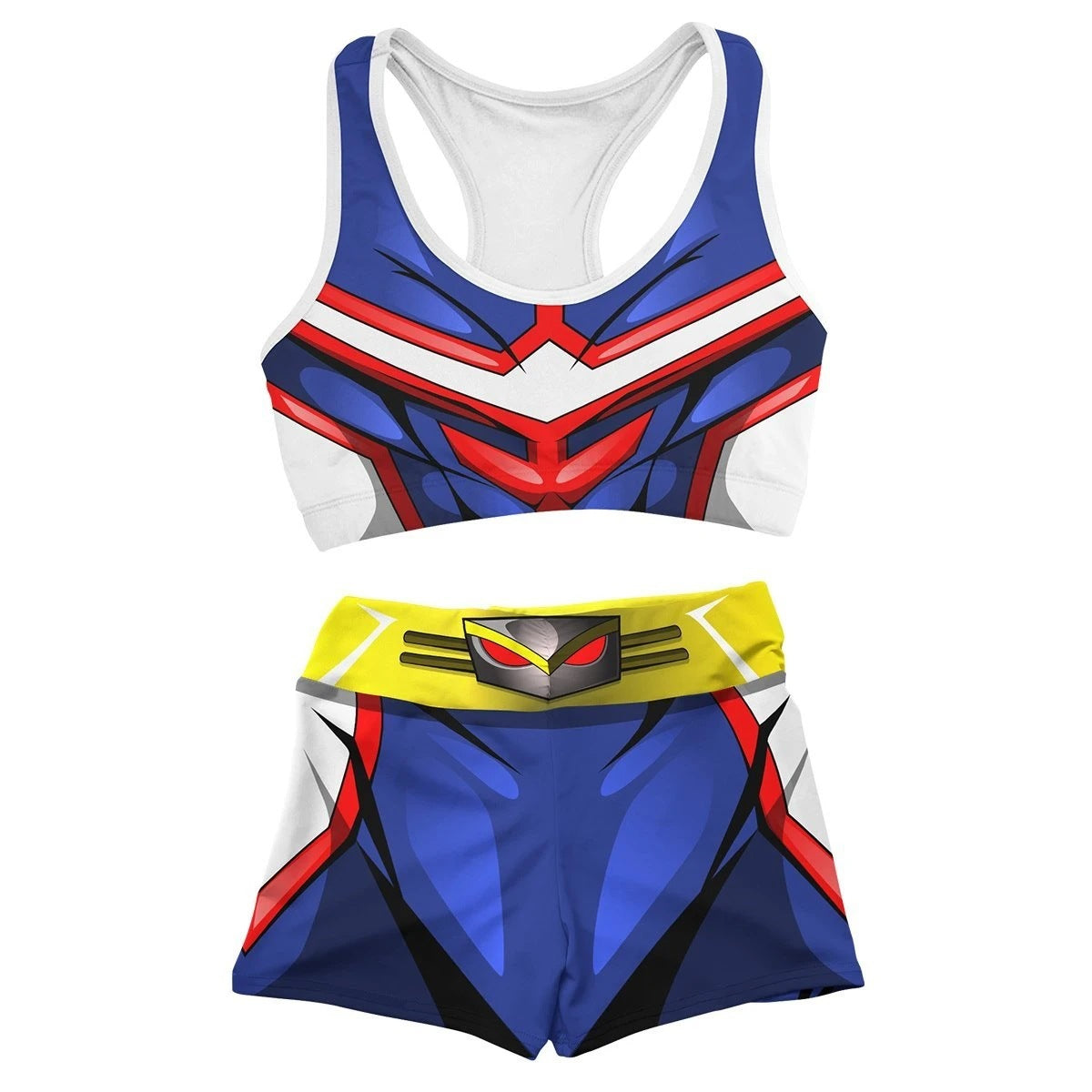 Women's Anime 3d Print Sports Vest Shorts Set