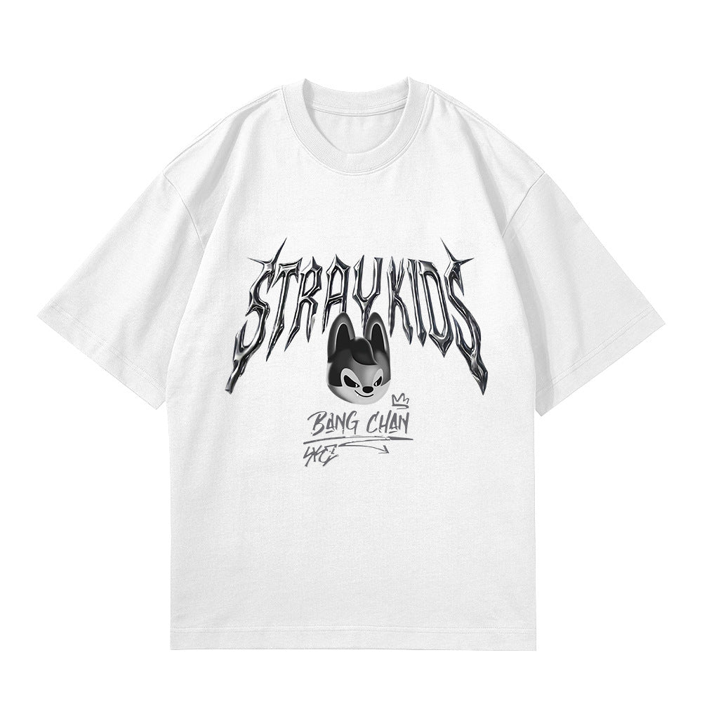 KPOP Album Logo Black and White T-shirt