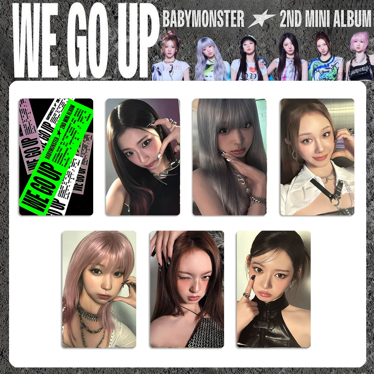 Kpop WE GO UP Album Photo Cards