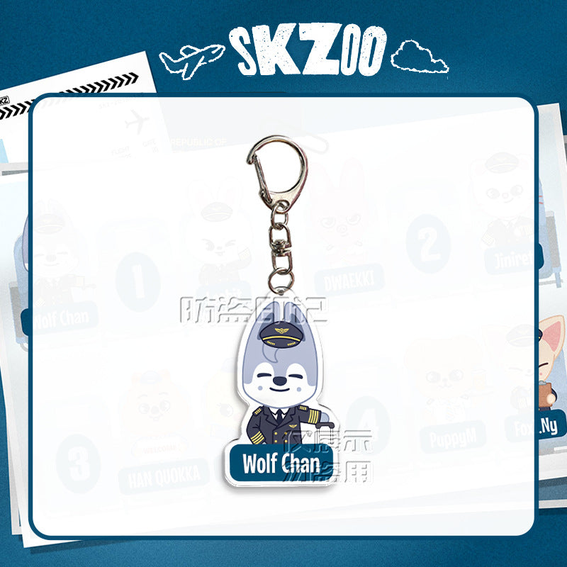 SKZ Aviation Acrylic Pendant Keychain