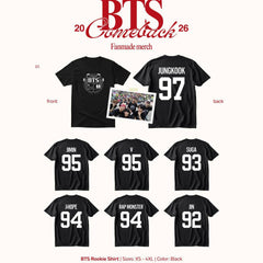 BANGTAN Logo Number Print Crew Neck T-shirt