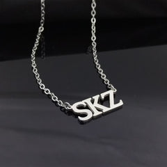 SKZ LOGO Stainless Steel Necklace Bracelet