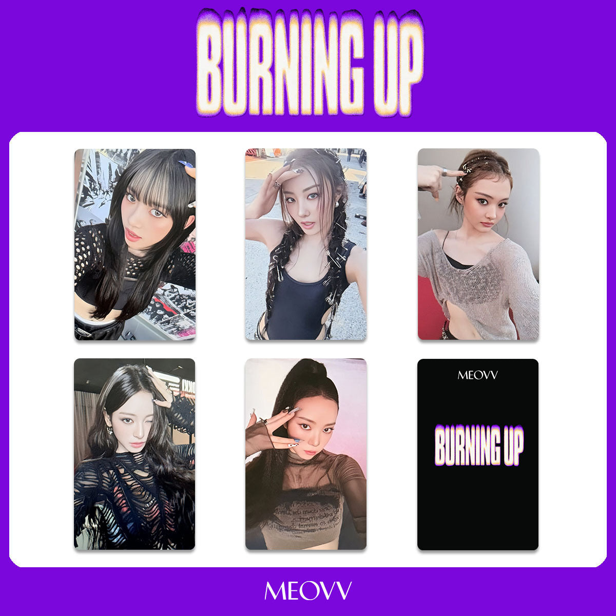 MEOVV BURNING UP Photocard 5pcs