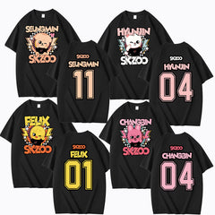 SKZ Number Printed Short Sleeve Tee