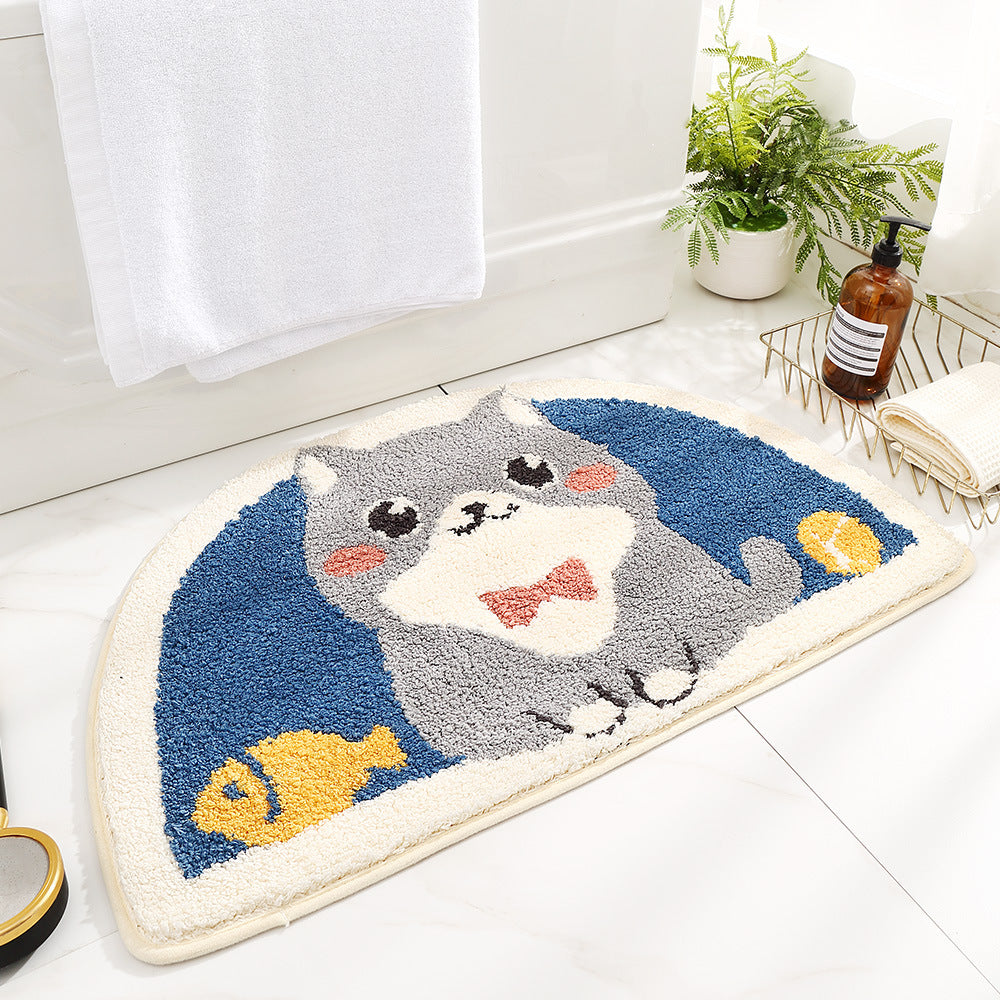 Cartoon Animals Absorbent Floor Mat