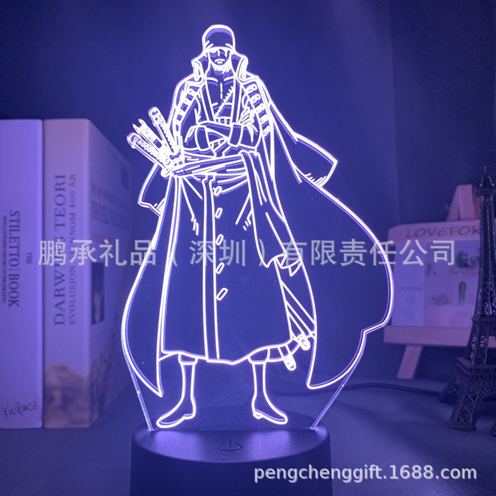 Colorful Luffy 3D Night Light