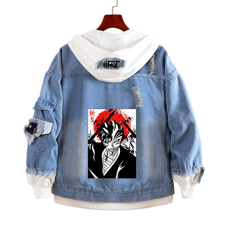 Trendy Anime Kurosaki Ichigo Denim Jacket