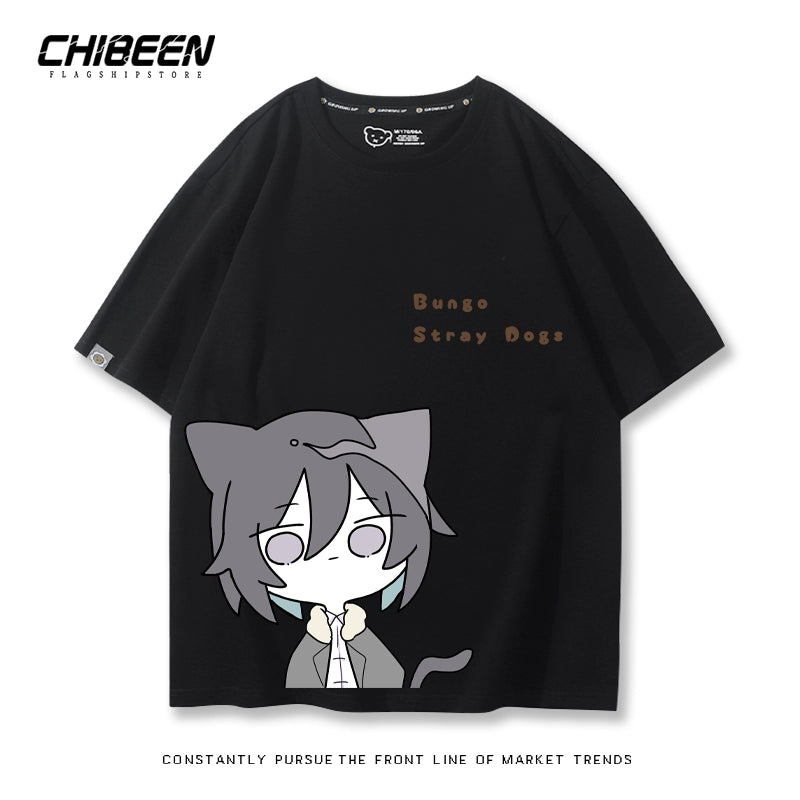 Trendy Anime Graphic Cotton Loose T-Shirt