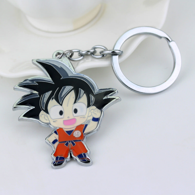 Goku Anime Keychain Pendant Necklace Badge