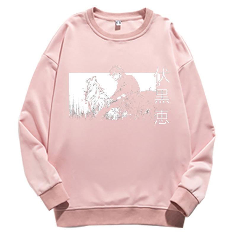 Unisex Anime Graphic Crew Neck Sweatshirt