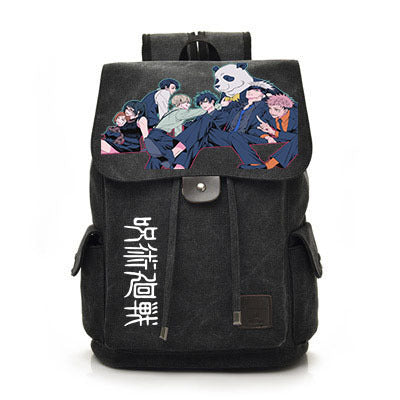 Retro Anime Canvas Schoolbag Backpack