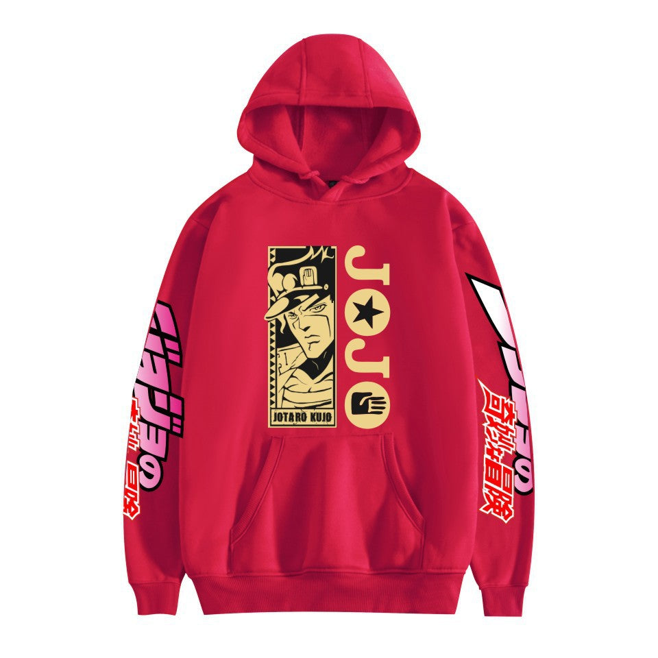 Unisex JOJO Anime Printed Pullover Hoodie