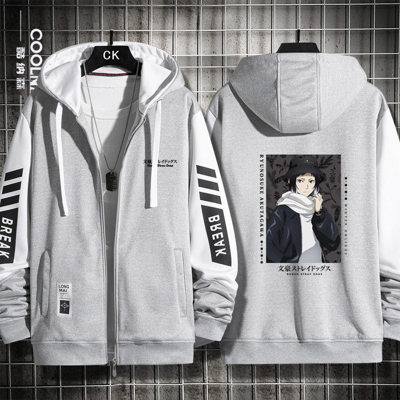 Trendy Anime Zipper Thin Cardigan Hoodie