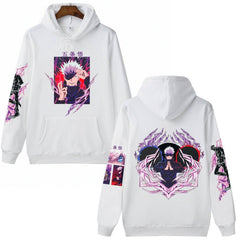 Unisex Anime Gojo Print Loose Hoodie