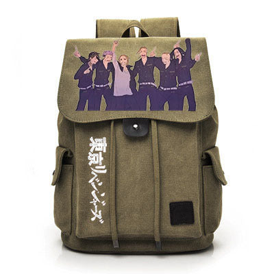 Vintage Anime Canvas Backpack