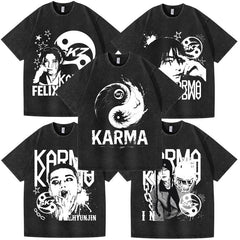 SKZ KARMA Cotton Washed T-shirt