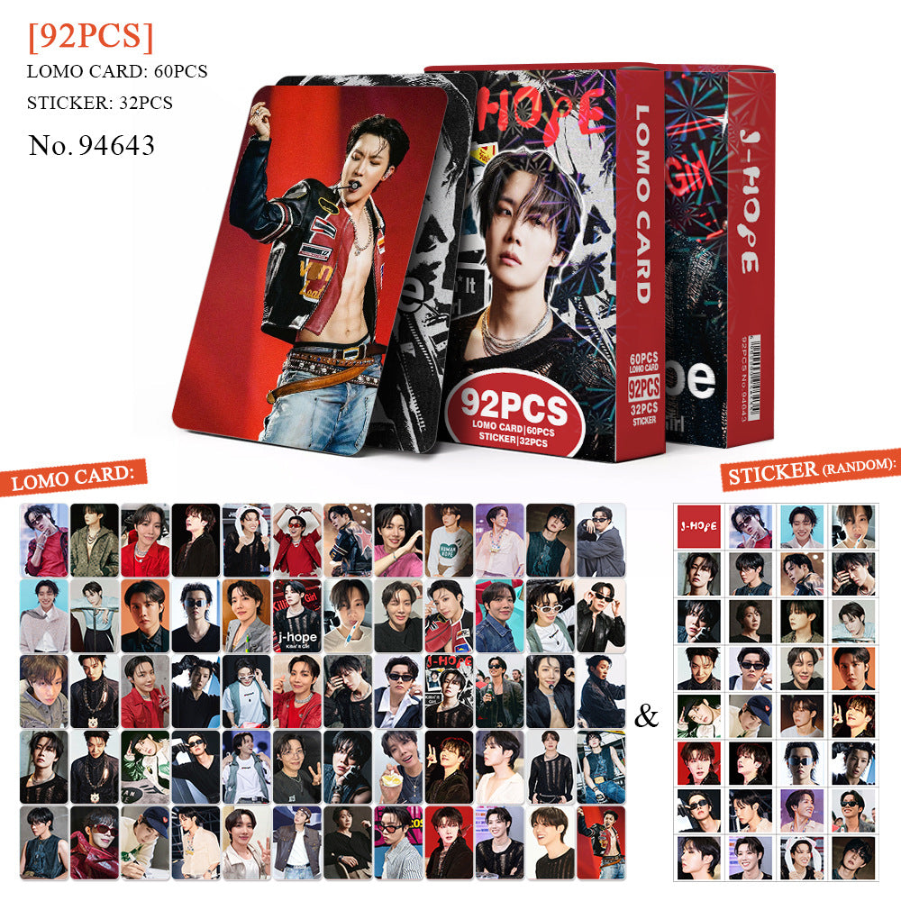 92PCS JHOPE Photocard Sticker
