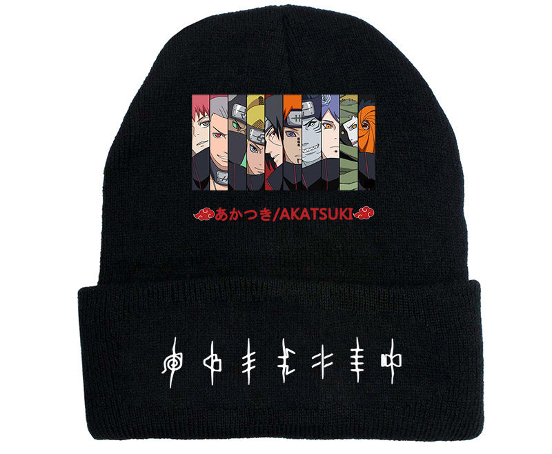 Versatile Anime Print Knitted Hat