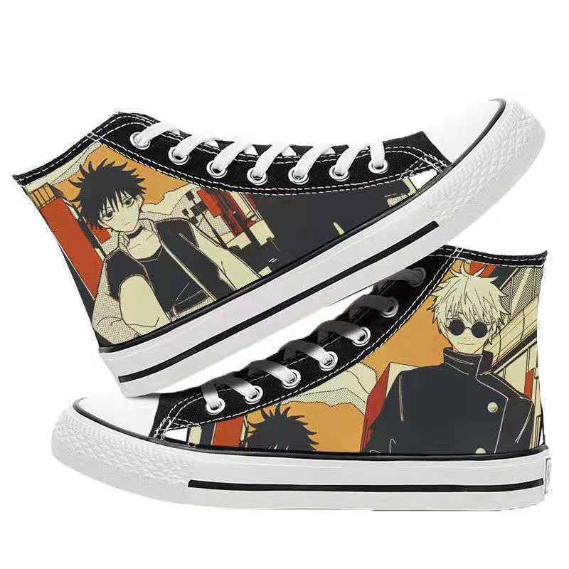 Unisex Casual Anime 3D Printed Canvas Shoes