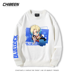 Cute Anime Graphic Crew Neck Sweatshirt