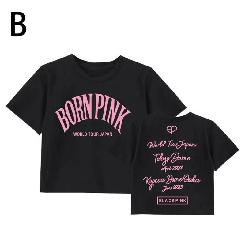 BORN PINK Short-sleeved Cotton T-shirt