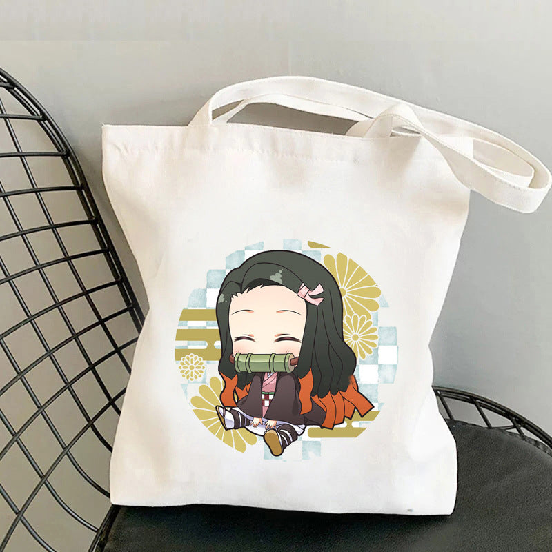 Cute Anime Canvas Handbag