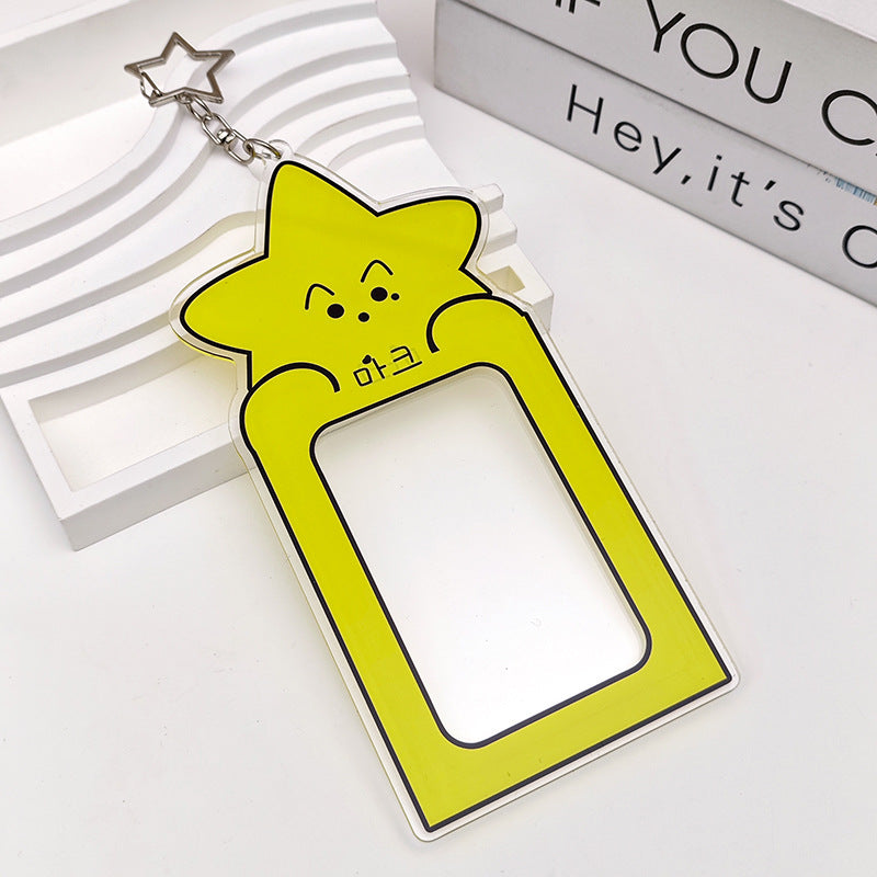 KPOP Star Cartoon PhotoCard Frame Keychain