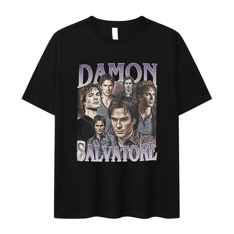Damon Salvatore TV Series Graphic T-Shirt