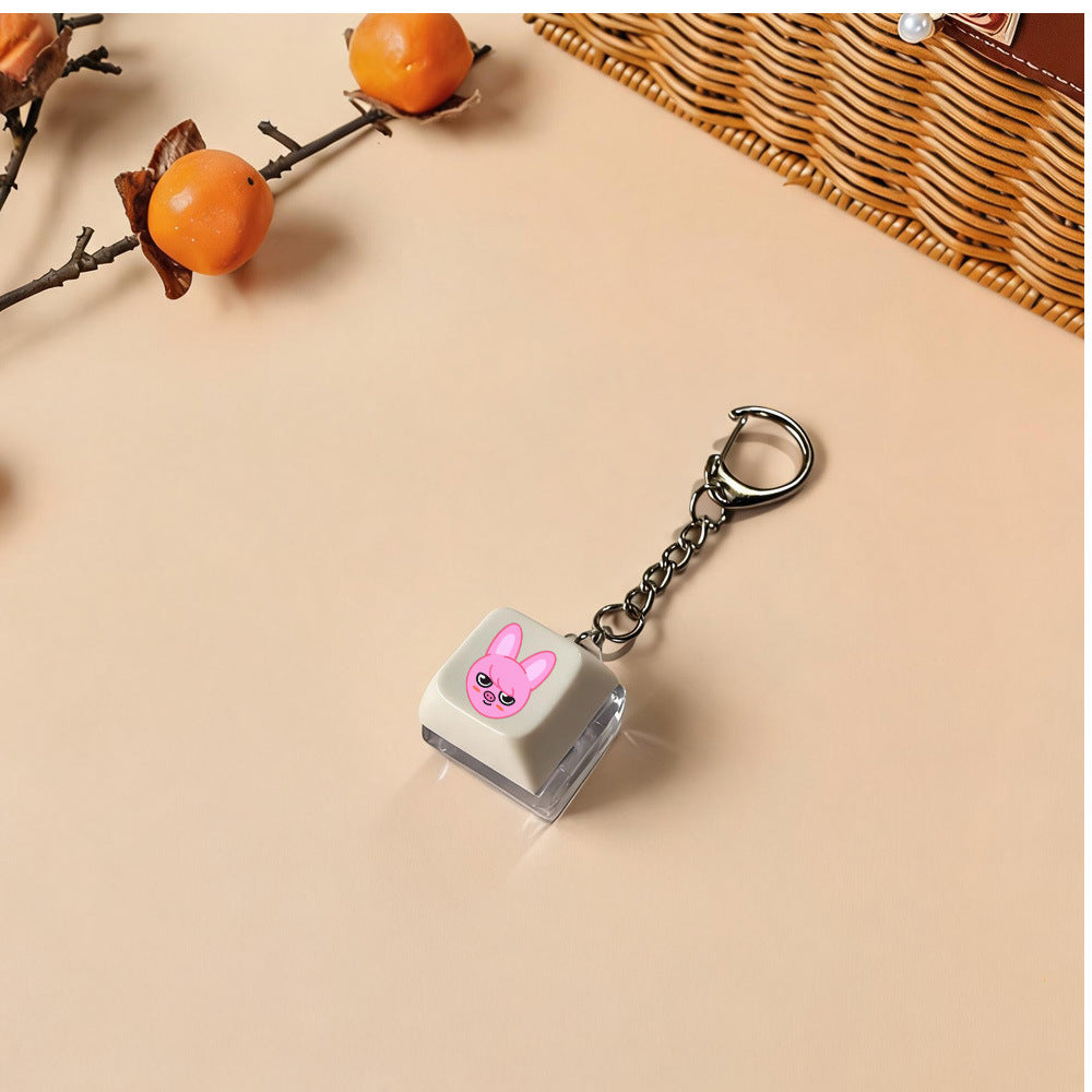 Luminous SKZ Keycap Pendant Keychain