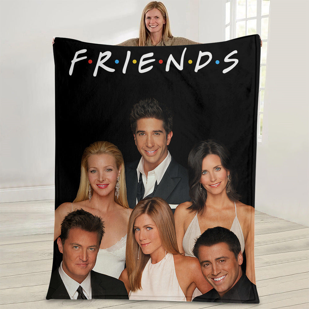 Friends Print Soft Flannel Blanket