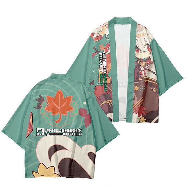 Unisex Game 3d Print Cosplay Kimono Cloak